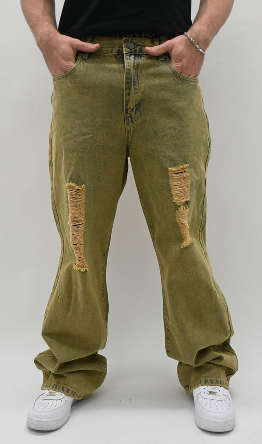 VINTAGE RIPPED BAGGY JEANS